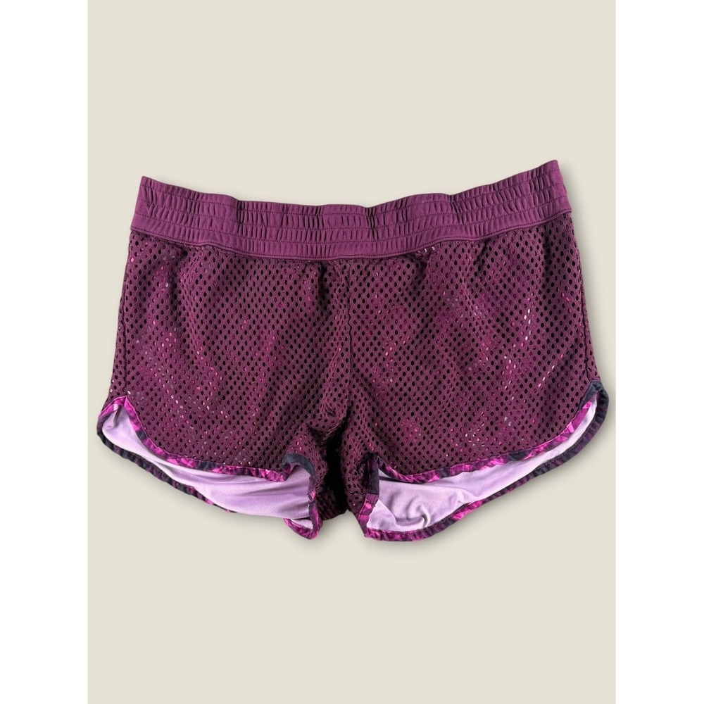Champion C9 Womens Mesh Running Shorts Purple Athletic Gym Workout Size M